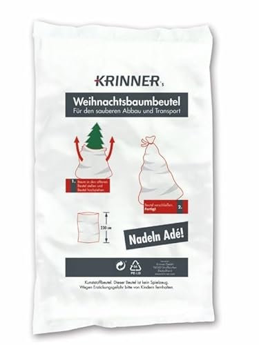 KRINNER Weihnachtsbaum Beutel Christbaumbeutel Transportschutz und sauberer Abbau30802