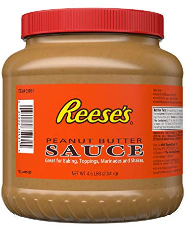 Reese's Peanut Butter Sauce 4.5 Pounds 2.04KG -Baking-Toppings-Marinades-Shakes