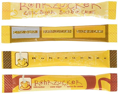 HELLMA Rohrzucker-Sticks/60000084, 4 g, Inh. 500