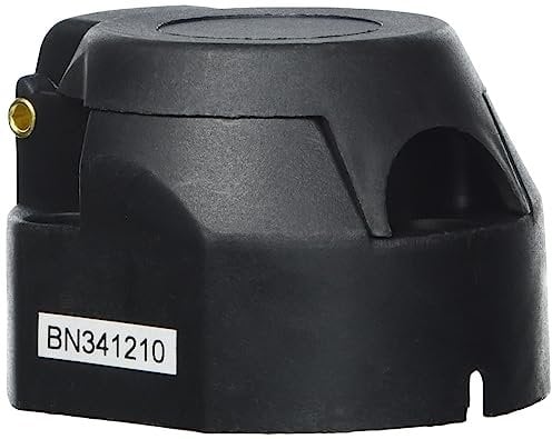 as – Schwabe 13 polige Steckdose mit Nebelschlussleuchtenabschaltung - 13 PIN Anhänger Adapter mit Schraubanschluss - Für Camping, Caravan, Wohnwagen & Wohnmobil - Klappdeckel - IP44 - Schwarz, 61474