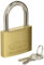 ABUS 35107 Vorhängeschloss mit Schlüssel, Messing, 30 mm, modernes)