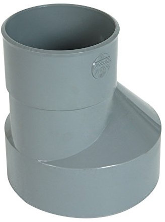 NICOLL COV50120 Réduction extérieure excentrée-mâle-Femelle-PVC Gris-Ø 40/32 mm-IH1