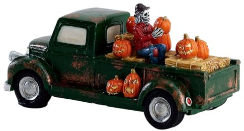 LEMAX - Pumpkin Pickup Truck 73318 Fahrzeug mit Kürbisse Halloween Spookytown
