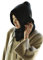 Prettystern 100% Kaschmir Kapuzen-Schal Loop Winter Mütze Sturmmütze Cashmere Balaklava Schlauch-Schal Für Damen Und Herren - Schwarz