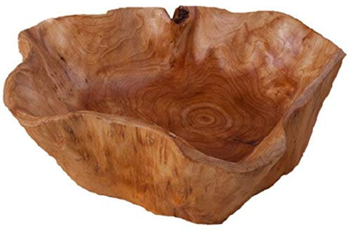 RETYLY Household Fruit Bowl Wooden Candy Dish Fruit Plate Wood Carving Root Fruit Plate Wood 20-24 Cm