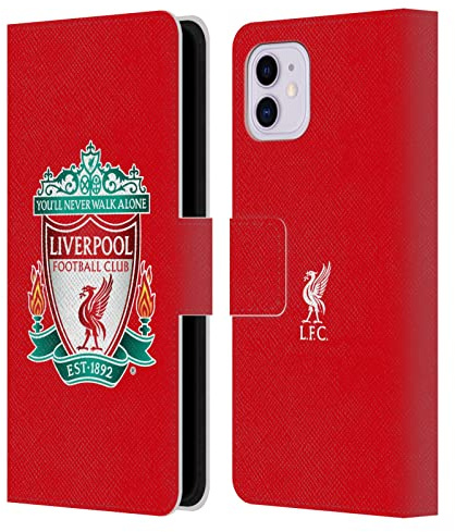 Head Case Designs Officially Licensed Liverpool Football Club Red 1 Crest 1 Leather Wallet Case Compatible With Apple iPhone 11