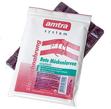 Amtra Frostfutter Rote Mückenlarven Portionstafeln 20x100g (2kg)