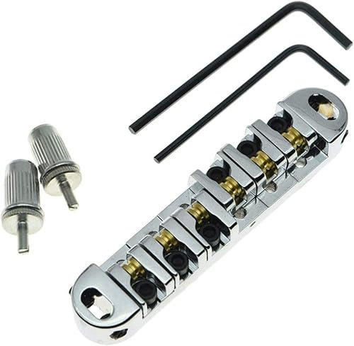 Chrome LP E-Gitarre Tune-o-matic Rollsattel Bridge für Les Paul SG