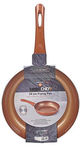 URBN-CHEF F Ensemble de casseroles en céramique et cuivre pour induction 24 cm