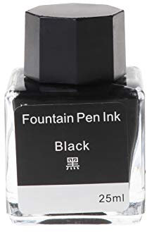 KERDEJAR Non-Carbon Ink,Colorful Non-carbon Ink for Dip Fountain Pen Calligraphy Writing Painting Graffiti School Office Stationery 10 Colors Black