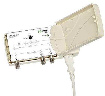 Amplificador Vivienda UHF-Sat 2 Salidas LTE 5G Ikusi