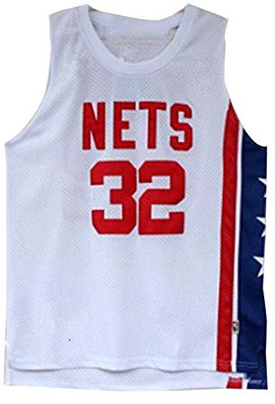 ZJFSL Maglia da Basket da Uomo NBA Brooklyn Nets 32 Owen Erving Maglie a Rete Ricamate retrò Top T-Shirt da Basket Senza Maniche