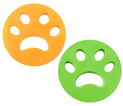 Bikirin 2 PCS Atrapa Pelos Lavadora, El Recogedor de Piel y el Filtro de Ropa Suave Reutilizable para Lavadora de Mascotas se Utilizan para Quitar la Piel de Perros y Gatos