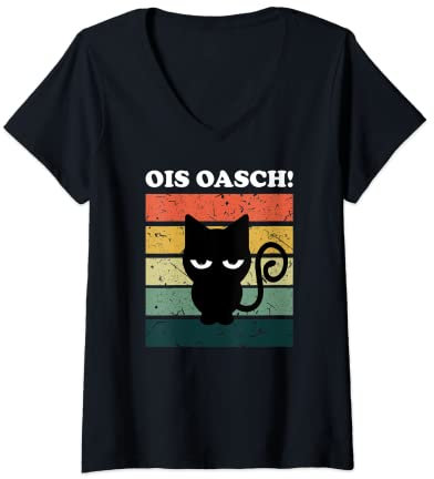 Damen Ois Oasch T-Shirt mit V-Ausschnitt