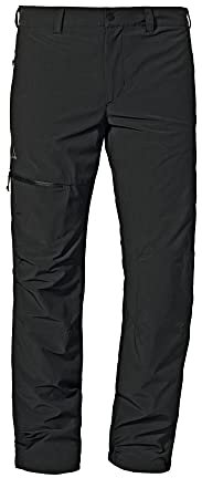 Schöffel Herren Pants Koper1 Warm M, gefütterte Wanderhose mit 4 Wege-Stretch, robuste Thermohose mit vorgeformten Knien, schnelltrocknend und geruchshemmend, black, 46