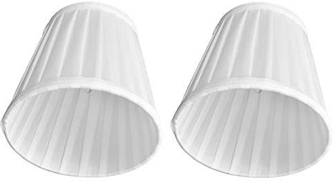 Double petit abat-jour à pince sur ampoule, style classique et avancé Double petit abat-jour pour lampe de table pour applique murale pour lustre(PX07)