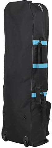 Asixxsix Golf-Reisetasche, 600D Oxford, Faltbare Golf-Luftfahrttasche, Golfschlägerhülle mit Doppeltem Reißverschluss, Golfschläger-Tragetasche, Blau, 132 x 24 x 38 cm / 52,0 x 9,4 x 15,0 Zoll