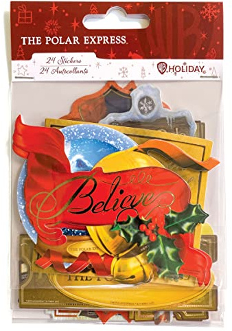 Paper House Productions The Polar Express 24-teiliges Scrapbook-Sticker aus gestanzter Folie