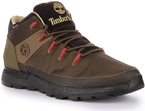 Timberland Herren Sprint Walking-Schuh, Olive Mesh w Black, 43 EU