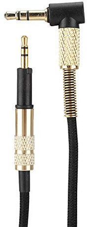 Câble de Remplacement pour Casque, Câble tressé Noir Léger pour Casque, pour AKG K450 K451 K452 K480 Q460 sans Microphone