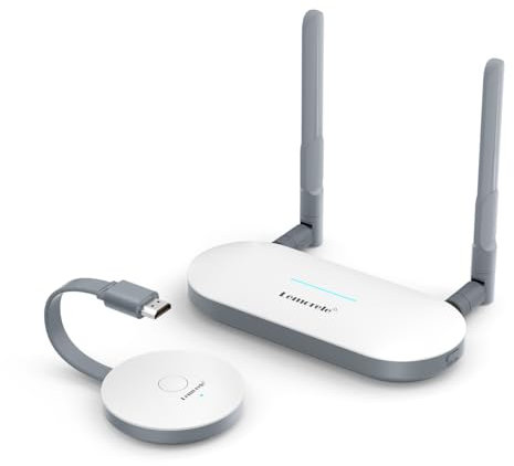 HDMI Wireless Transmitter and Receiver, Lemorele 5G HDMI Funkübertragung, 165FT/50M Wireless Miracast Dongle für Streaming Video Audio File von Laptop PC zu HDTV, Projektor