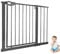 XINZI Treppenschutzgitter Baby Türschutzgitter Ohne Bohren 95-105 cm Absperrgitter Auto-Close Treppengitter Kindergitter 180° Zweiwegeöffnung Türgitter Metall Gitter Haustier, Schwarz