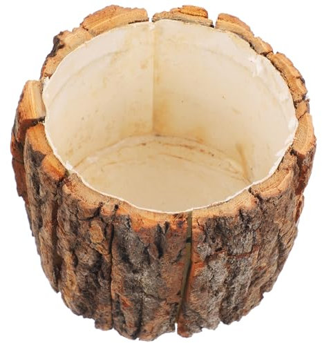 BESPORTBLE 2pcs Farmhouse Bucket Planter for Decor Rustic Container for Indoor and Outdoor Use for Weddings and Housewarmings garden bark