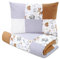 Kinder Bettdecke ohne Bezug 100x135 cm - Baumwolle Baby Decke und Kissen Set Kinderdecke 100 x 135 und Kopfkissen 60 x 40 - Bettdecken Kinderbettdecke für Babybett Patchwork Hirsch Hellgrau Farbton B