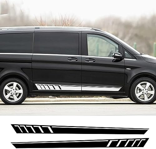 Karosserie Kofferraum Dekoration Aufkleber Taille Linien Aufkleber Tür Seitendekor Aufkleber für Mercedes Benz Metri Racing