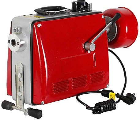 Mucola Rohrreinigungsmaschine mit Ø5mm Ø16mm Spiralen Rohrreinigungsgerät 230V Rohrreiniger mit Zubehör Abflussreiniger elektrisch 500W Pfeifenreiniger