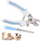 KISUOMAOYI Dog & Cat Pets Nail Clippers and Trimmers,Professional Pet Nail Clipper with Safety Guard to Avoid Over-Cutting,Dog Claw Clippers Suitable for Dog,Cats,Rabbits and Guinea Pigs(Blue&White)