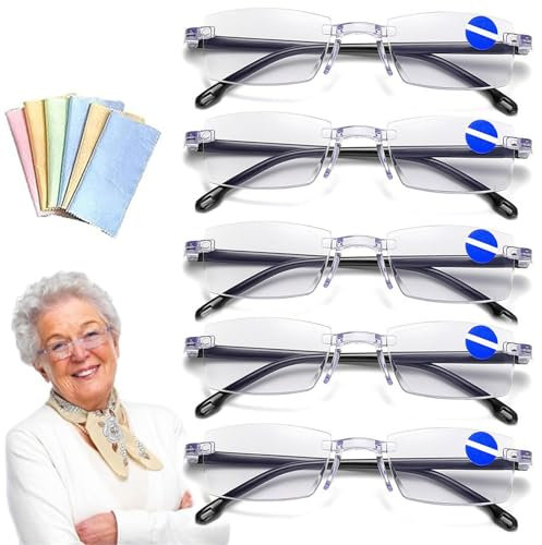 Autozoom Lesebrille, Auto Zoom Lesebrille, Auto Zoom Reading Glasses, Intelligente Zoom-Farbwechselbrille, Autozoom-Brille Für Presbyopie, klare Fokus-Brille mit automatischer Anpassung (5PCS)