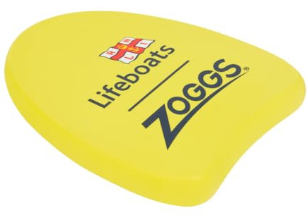 Zoggs RNLI x Mini Kickboard, Mini Easy Learn to Swim Float Kickboard - Gelb, 3-12 Jahre, 27,5 x 22 x 2,8 cm