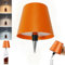 Neioaas Lampe de bouteille de vin sans fil, lampe LED tactile rechargeable par USB pour la maison, le bar, le camping, les voyages (orange, 1 pièce)
