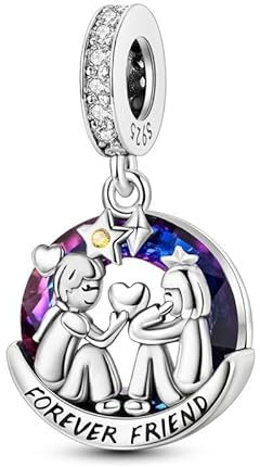 TCZNAF Freundschaft Charm Anhänger Bead Pendant für Europäische Armbänder Schmuck Geschenk für Damen Weihnachtszeit