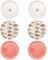 PALUPLUS Set 6 Piatti Pizza Rotondi in Melamina, Diametro 33 cm e Altezza 1,5 cm, Piatto con 3 Decorazioni, Infrangibili e Riutilizzabili, Fantasia Rossa, Pizza Time e Spicchi pizza -4634C