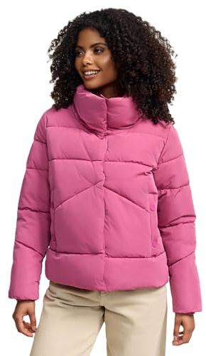 MARIKOO Damen Winterjacke (XS-3XL) - 4 Taschen, hochstehender und gefütterter Kragen, Steppjacke, Warme Jacke Frauen - N022
