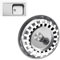 Stainless Steel Kitchen Sink Plug Strainer - Kitchen Sink Strainer, Sink Plug Replacement for Food and Hole Hair Catcher Sink Food Catcher, Sink Plugs Universal for Uk Sink Hole Diameter 78mm