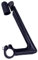 AOLUOER Attacco manubrio bici da strada vintage a collo di cigno in alluminio, manubrio for bicicletta da 25,4 mm, tubo di supporto forcella da 22,2 mm, lunghezza orizzontale 180 mm, 60 mm/80 mm(Black