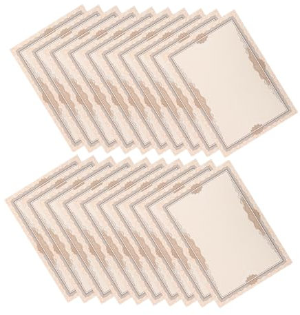 DIYEAH Zertifikatpapier Für Urkunden Blanko Ehrenurkunden Für Graduierungen Beschreibbares Diplom DIN Hochwertig Ideal Für Auszeichnungen Und Zertifikate