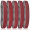 FEIHU 10 pezzi Nastri abrasivi 40 x 760 mm. Per la lucidatura di metallo, legno.levigatrice a nastro Grana 240