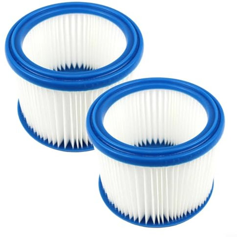 Zeroupshop Filtros HEPA de repuesto para aspiradoras Bosch GAS 20 L SFC GAS 1200 L lavable redondo elemento de filtro para aspiradoras industriales húmedas/secas (paquete de 2)