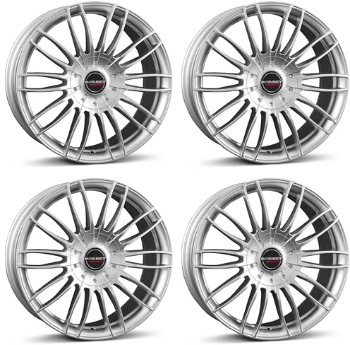 4x Borbet Felgen CW3 9.0x20 ET25 5x112 sterling silver kompatibel mit Mercedes CLS E EQS GLC GLE M S SL