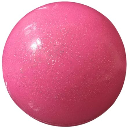 Rhythmischer Gymnastikball, 18 cm, 400 g – Trainingsball aus Kunststoff, goldfarben und Rosa, für Kunstturnen | hohe Qualität, konstant, Größe Gewicht