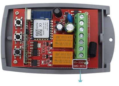 Schiebetoröffner, Tuya Garagentoröffner Tor Empfänger 2ch 433mhz 433,92mhz Universal Fixed Rolling Code Multi Marke Controller Schalter(AC 85-250V WIFIX1)