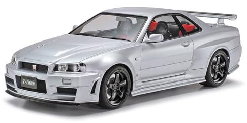 TAMIYA Nissan 300024282 NISMO Skyline GT-R Z-Tune (R34) Automodell Bausatz 1:24, Mittel, Grau