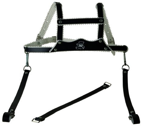 Sunnybaby 10389 - Kinderschutzgurt aus Leder mit Prägemotiv, Leder, marine