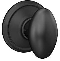 Schlage Sienna Hall/Closet Passage Door Knob, Matte Black
