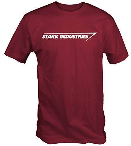 6 TEE NINERS Uomo Maglietta Stark Industries (Rosso, X-Large (XL))