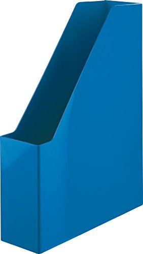 HAN Stehsammler i-Line, eleganter, moderner Stehsammler mit großem Volumen für Hefte, Zeitschriften, Prospekte & Mappen, bis Format A4/C4, 16501-94, blau